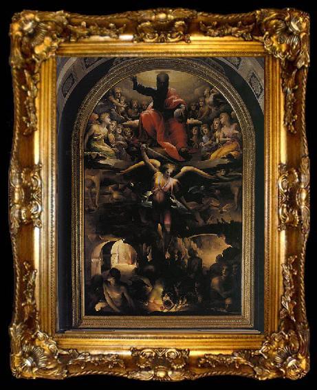 framed  Domenico Beccafumi Fall of the Rebel Angels, ta009-2